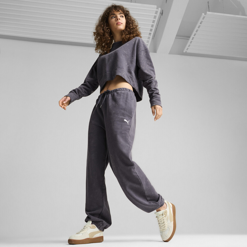 PUMA Dare To Relaxed Washed  Γυναικείο Παντελόνι Φόρμας - 3