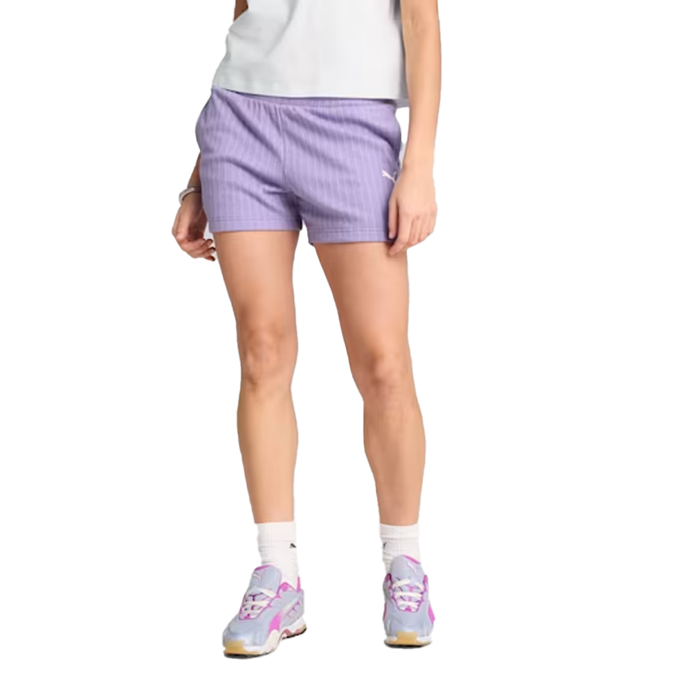PUMA Wardrobe Essentials Shorts 4' Γυναικείο Σορτσάκι  - Μωβ