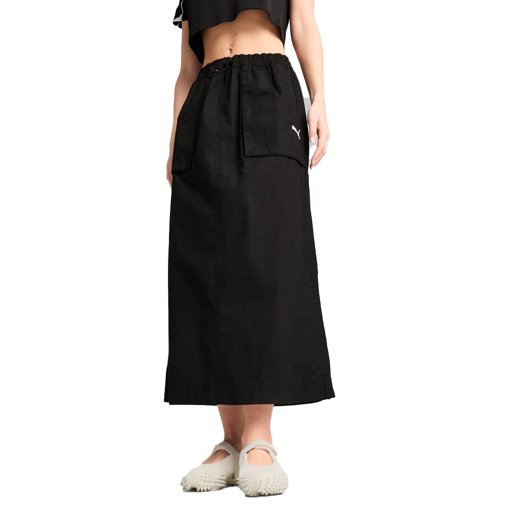 PUMA Future Archive Zip-Off Maxi Skirt Γυναικεία Φούστα  - Μαύρο