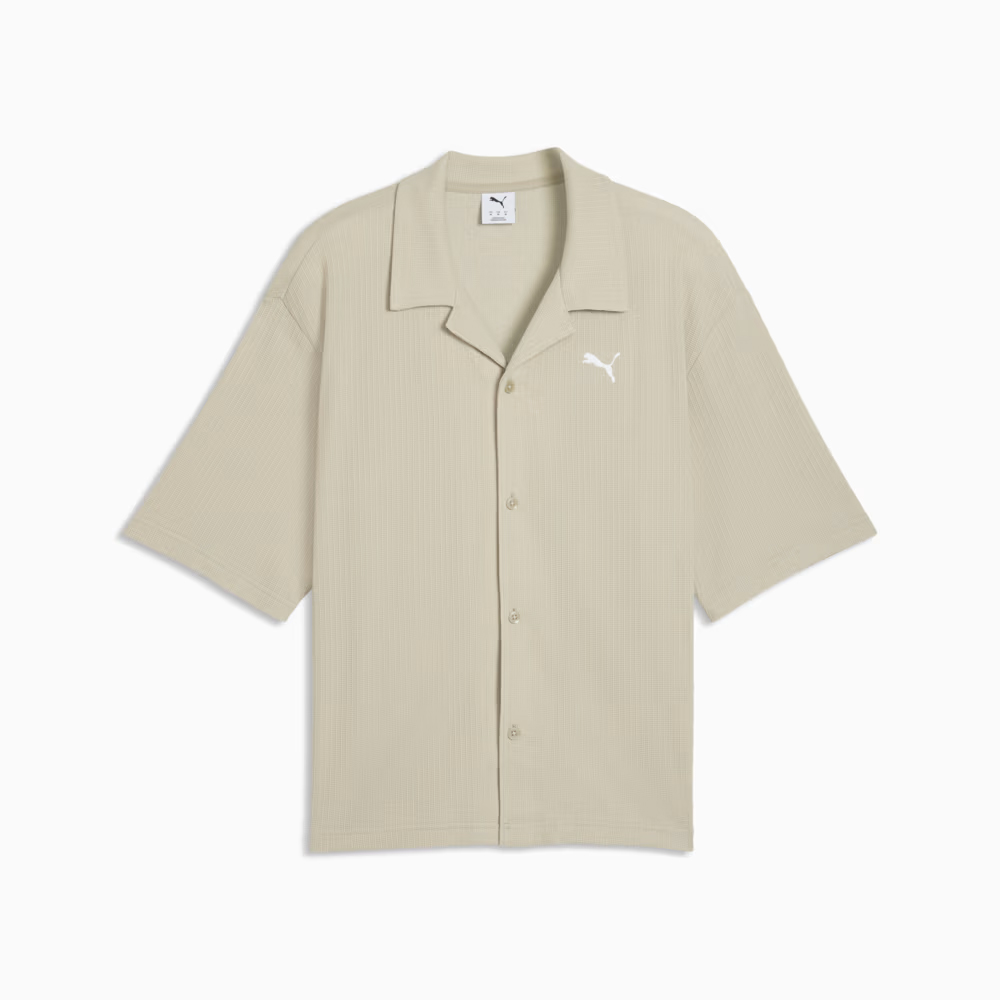 PUMA Wardrobe Ess Waffle Boxy Shirt Ανδρικό Πουκάμισο - 3