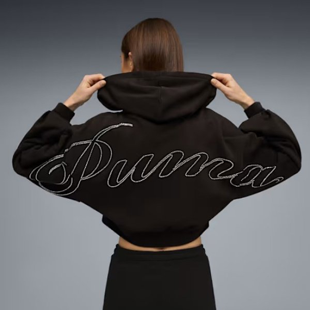 PUMA Essentials Graphics Bedazzled Hoodie Γυναικεία Ζακέτα Με Κουκούλα - 2