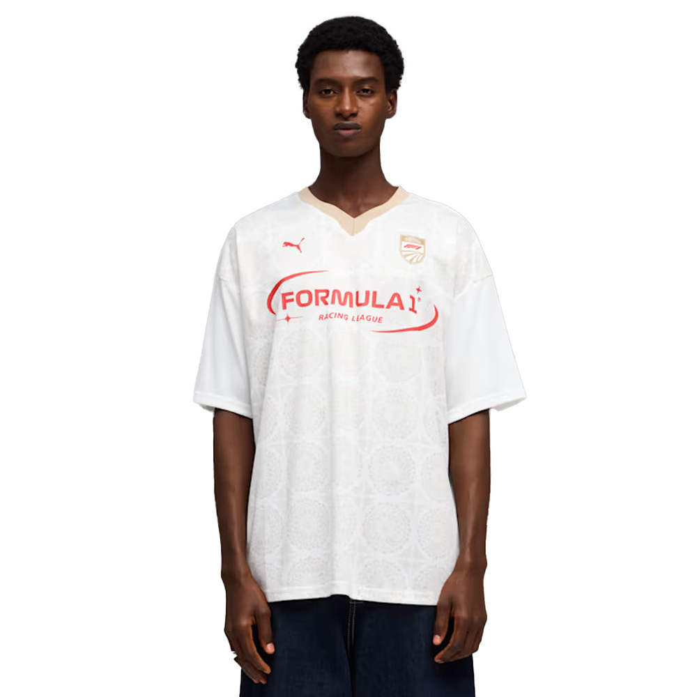 PUMA F1 Italy Relaxed Jersey Unisex Αθλητική Μπλούζα - Κρεμ