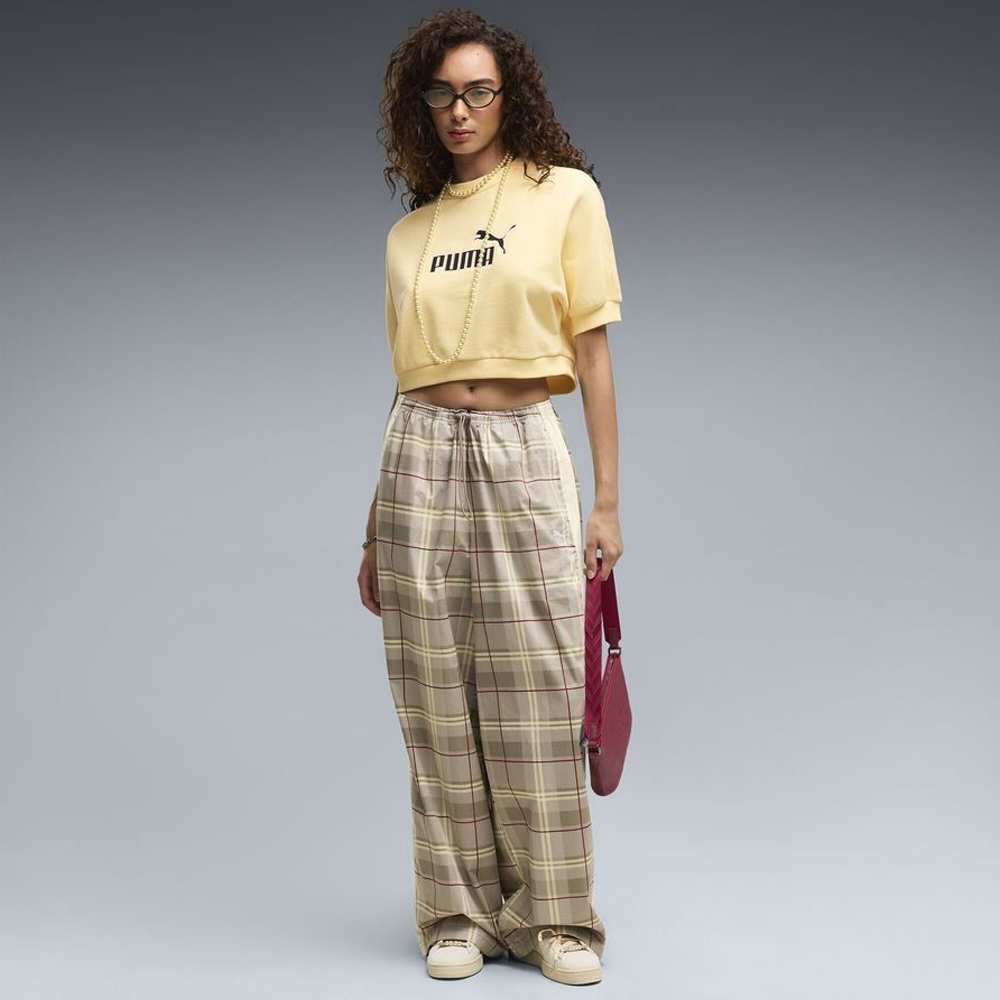 PUMA T7 Tartan Woven Pants Γυναικείο Παντελόνι - 4