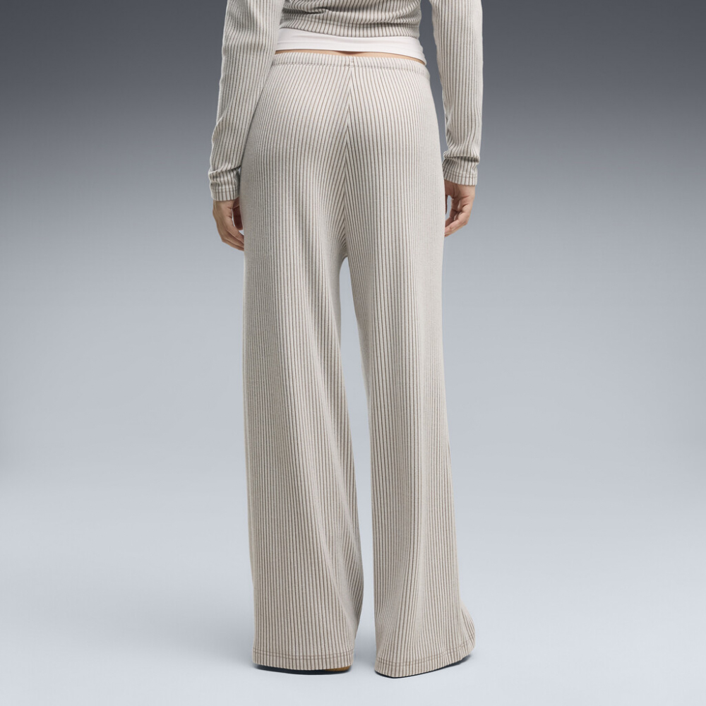 PUMA Essentials Ribbed Wide Leg Soft Touch Pants Γυναικείο Παντελόνι Φόρμας - 2