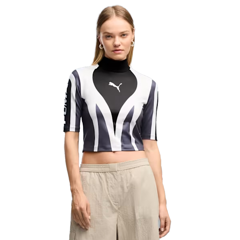PUMA Future Archive Moto Top Γυναικεία Μπλούζα - Μαύρο