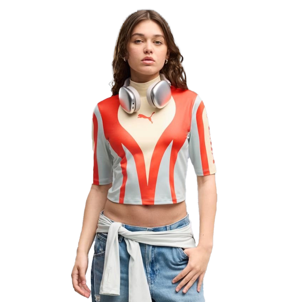 PUMA Future Archive Moto Top Γυναικεία Μπλούζα - Multi