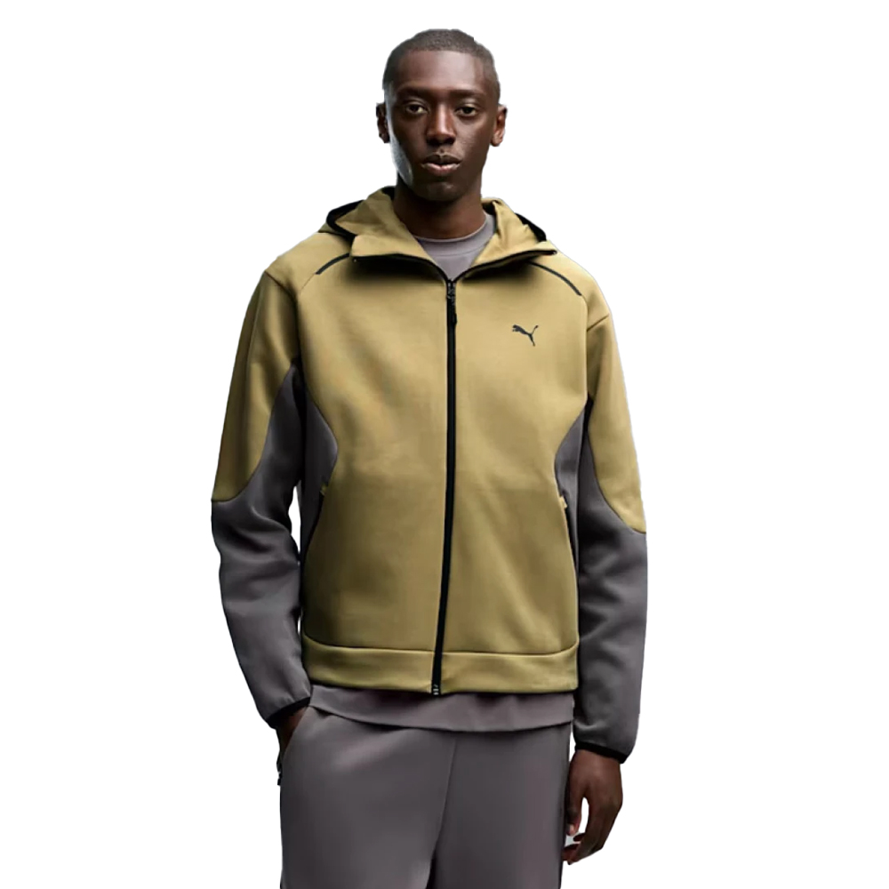 PUMA PUMATECH Relaxed Full Zip Ανδρική Ζακέτα με κουκούλα - Πράσινο