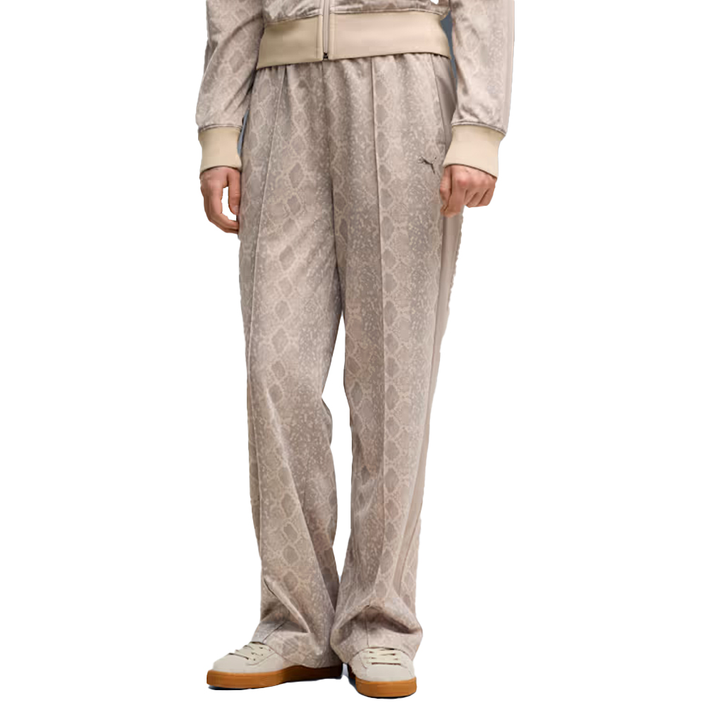 PUMA T7 Snake AOP Pants Straight Pants Γυναικείο Παντελόνι Φόρμας - Μπεζ