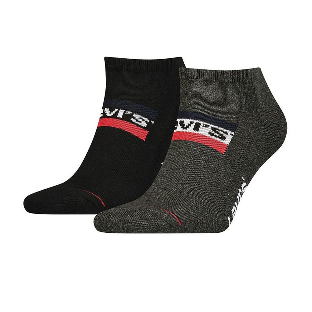 LEVI'S 2pairs Low Cut Socks Unisex Κάλτσες - Μαύρο