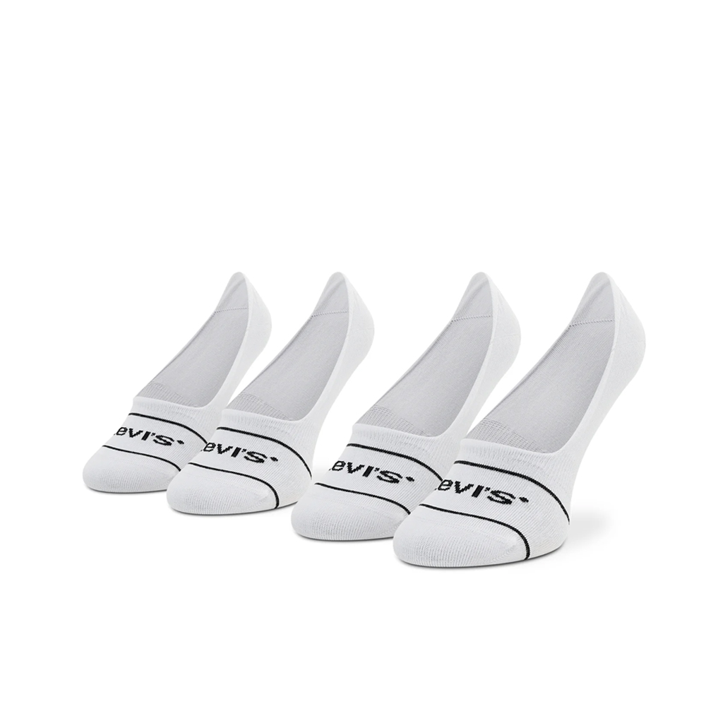 LEVI'S Low Rise 2 pairs Socks Unisex - Παιδικές Κάλτσες 2 ζεύγη Λευκό - 2