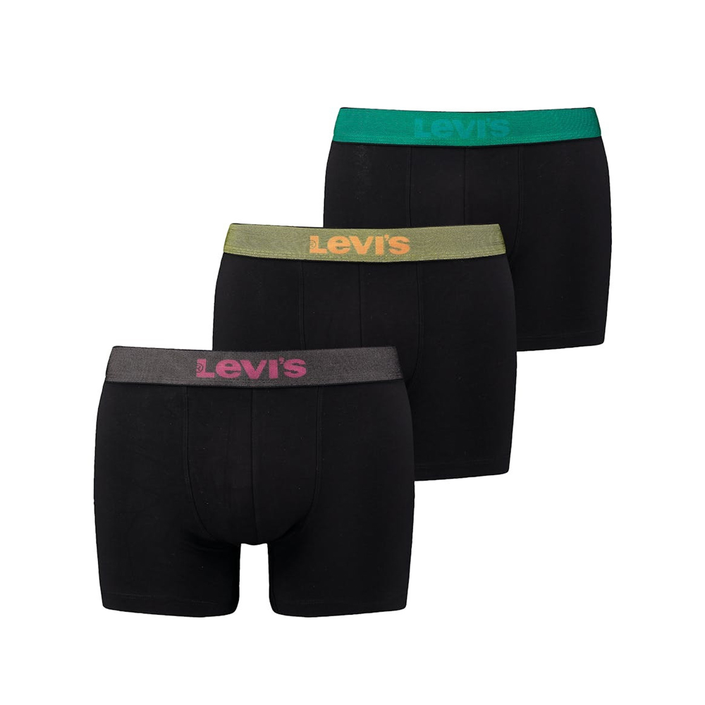 LEVI'S 3Pack Boxers Gift Box Ανδρικά Εσώρουχα 3pack - Μαύρο