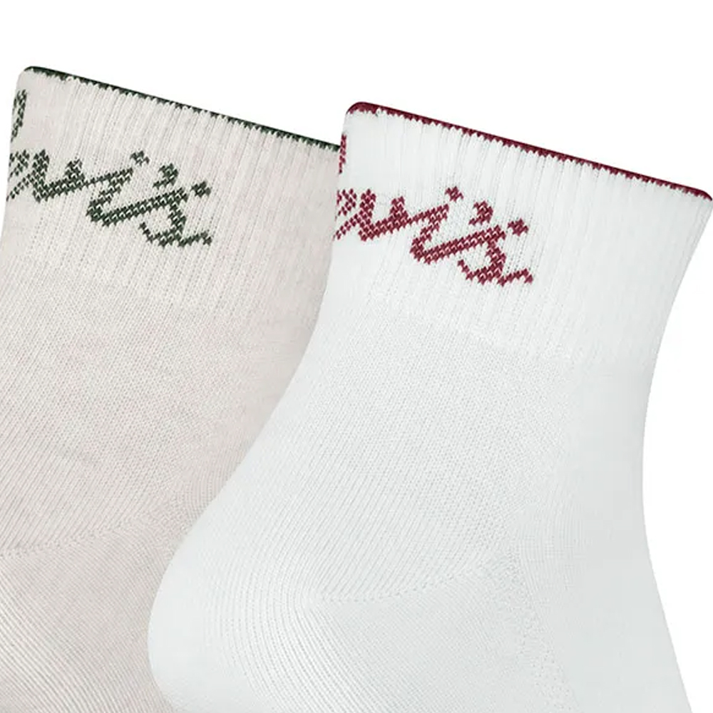 LEVI'S Mid Cut Western Logo 2 pairs Socks Γυναικείες Κάλτσες 2 ζεύγη - 3