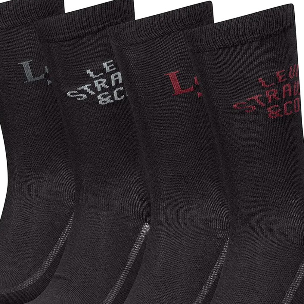 LEVI'S Gift Box 4 Pairs Socks Regular Cut Κάλτσες 4 ζεύγη - 3