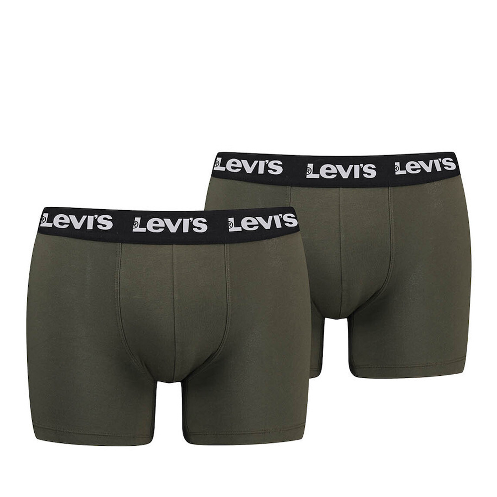 LEVI'S Boxer Brief 2 Pack Σετ 2 Ανδρικά Εσώρουχα - Χακί