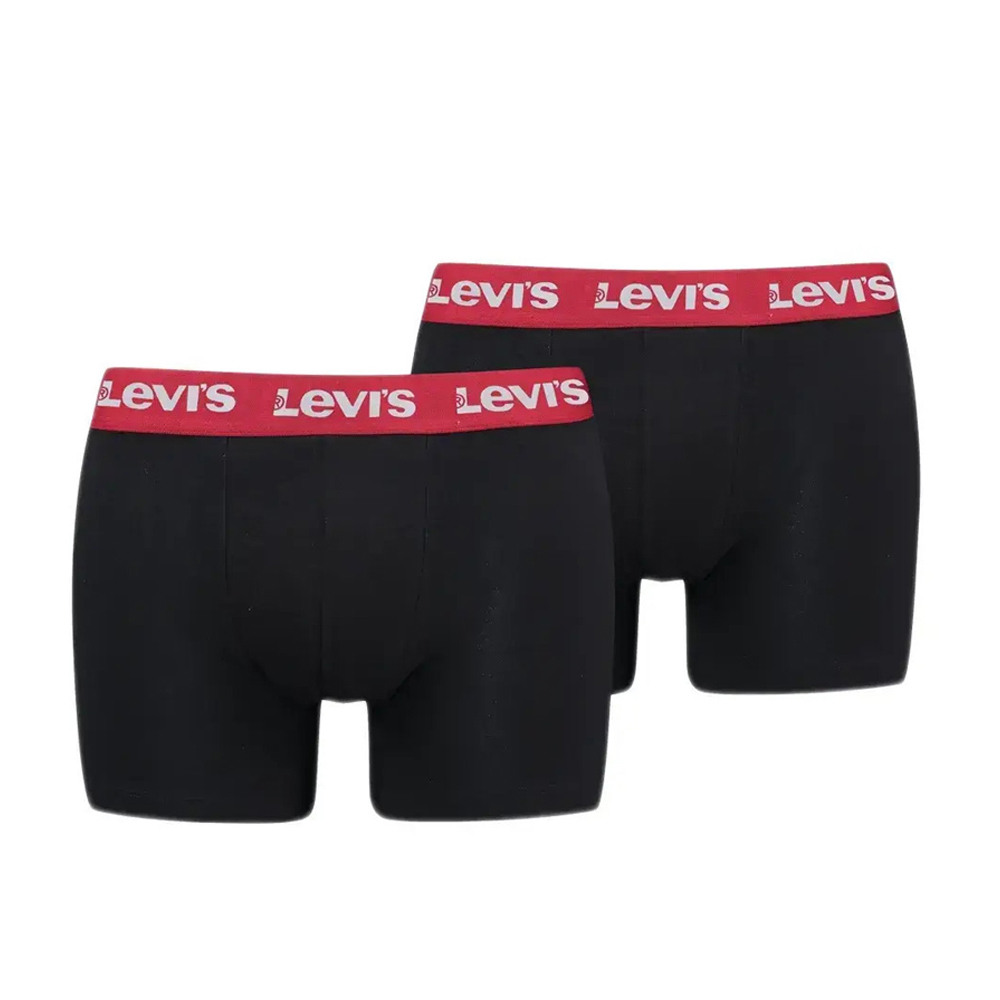 LEVI'S Boxer Brief 2 Pack Σετ 2 Ανδρικά Εσώρουχα - Μαύρο