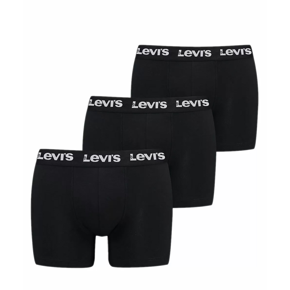 LEVI'S Boxer Brief 3 Pack Σετ 3  Ανδρικά Εσώρουχα  - Μαύρο-Λευκό