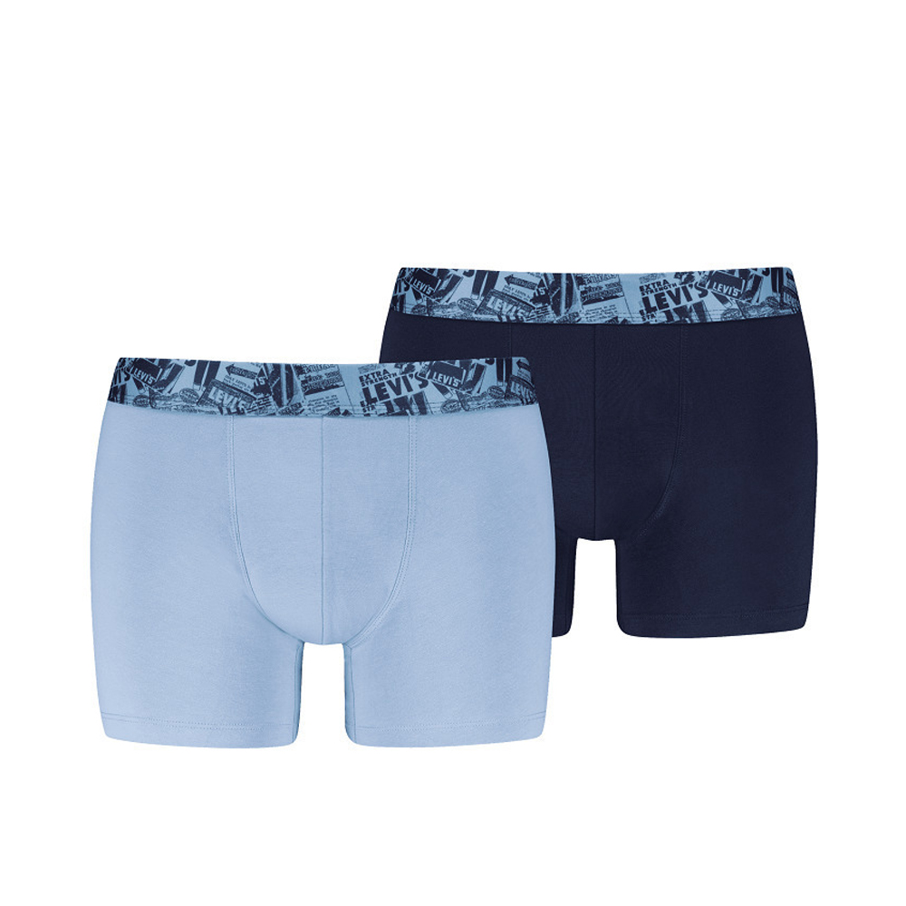 LEVI'S Boxer Brief 2 Pack Σετ 2 Ανδρικά Εσώρουχα - Μπλε