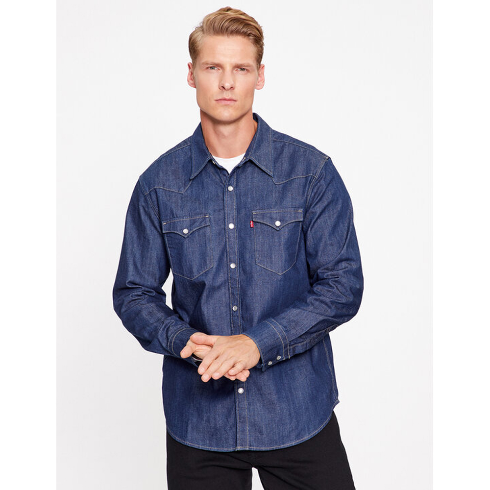 LEVI'S Barstow Western Standard Shirt Ανδρικό Πουκάμισο Denim - 2