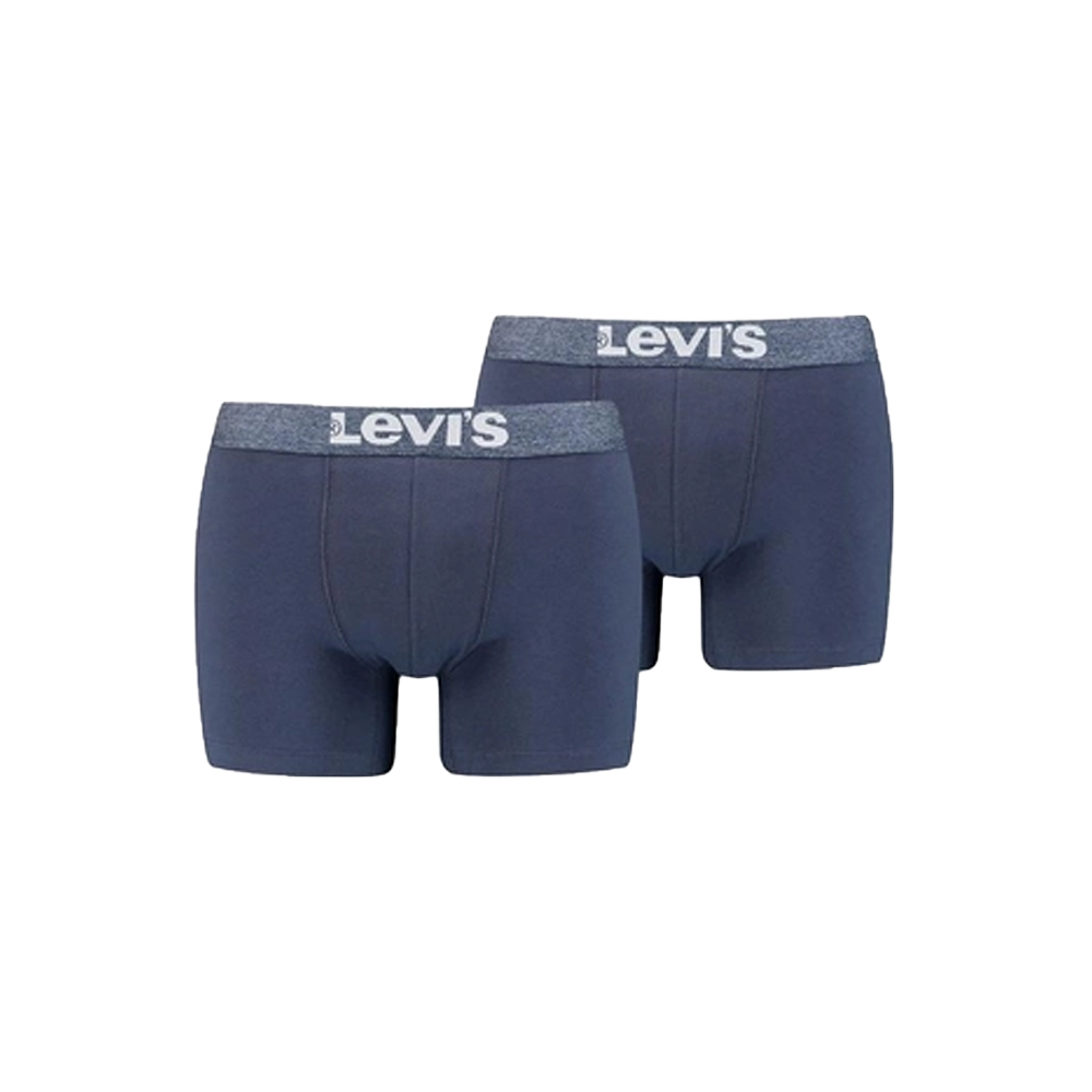 LEVI'S Solid Basic Boxer Briefs σετ 2 τεμάχια - Μπλε
