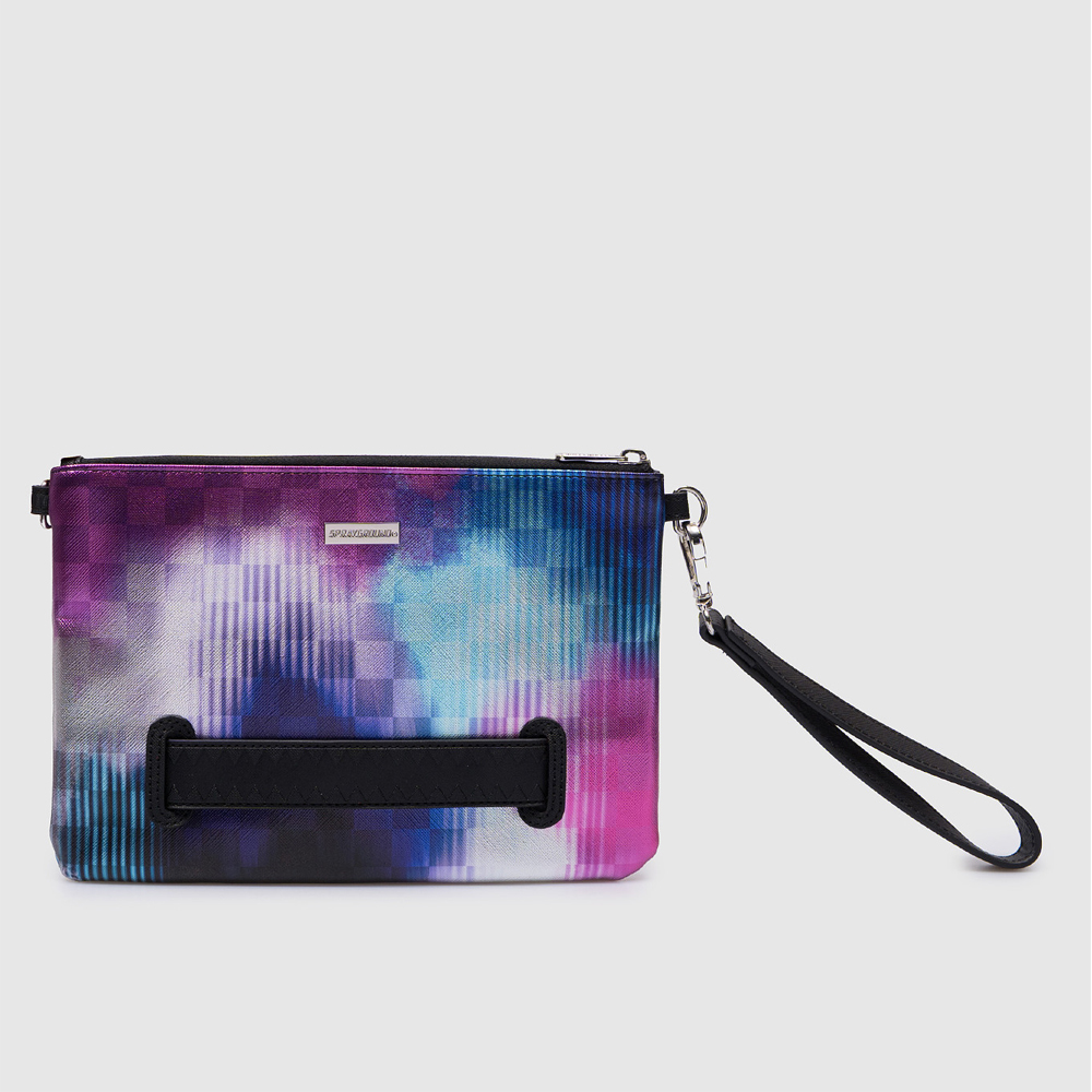 SPRAYGROUND Metallic Tye Dye Check Pouchette Γυναικείο Τσαντάκι - 3