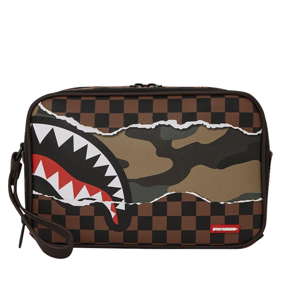 SPRAYGROUND Tear It Up Check CamoToiletry Bag Unisex Νεσεσέρ - Multi