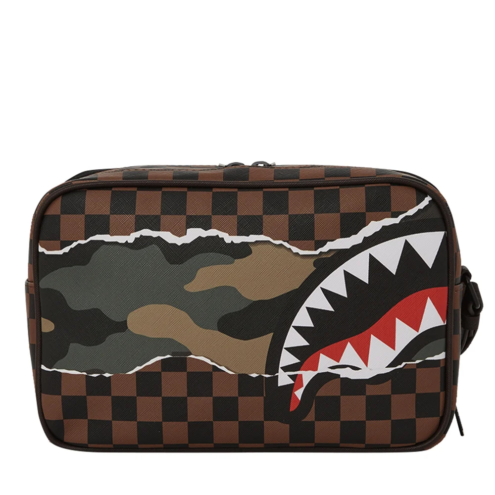 SPRAYGROUND Tear It Up Check CamoToiletry Bag Unisex Νεσεσέρ - 2