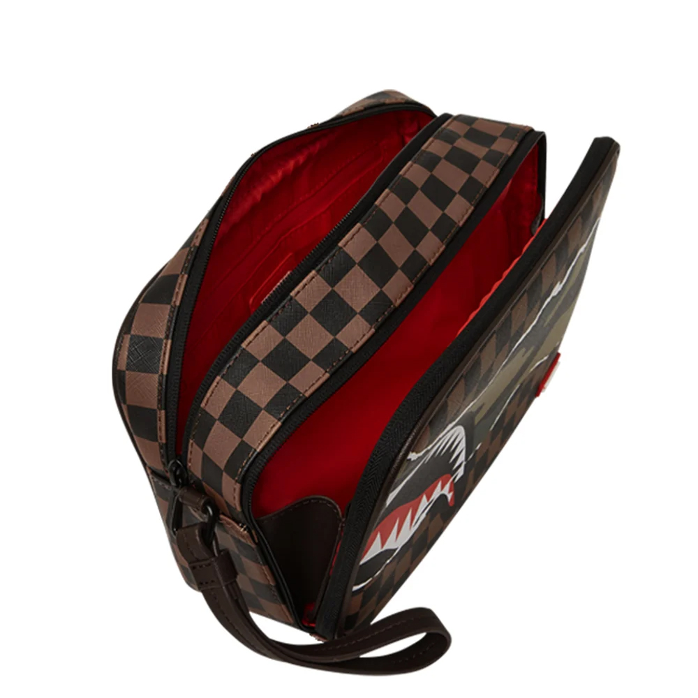 SPRAYGROUND Tear It Up Check CamoToiletry Bag Unisex Νεσεσέρ - 3