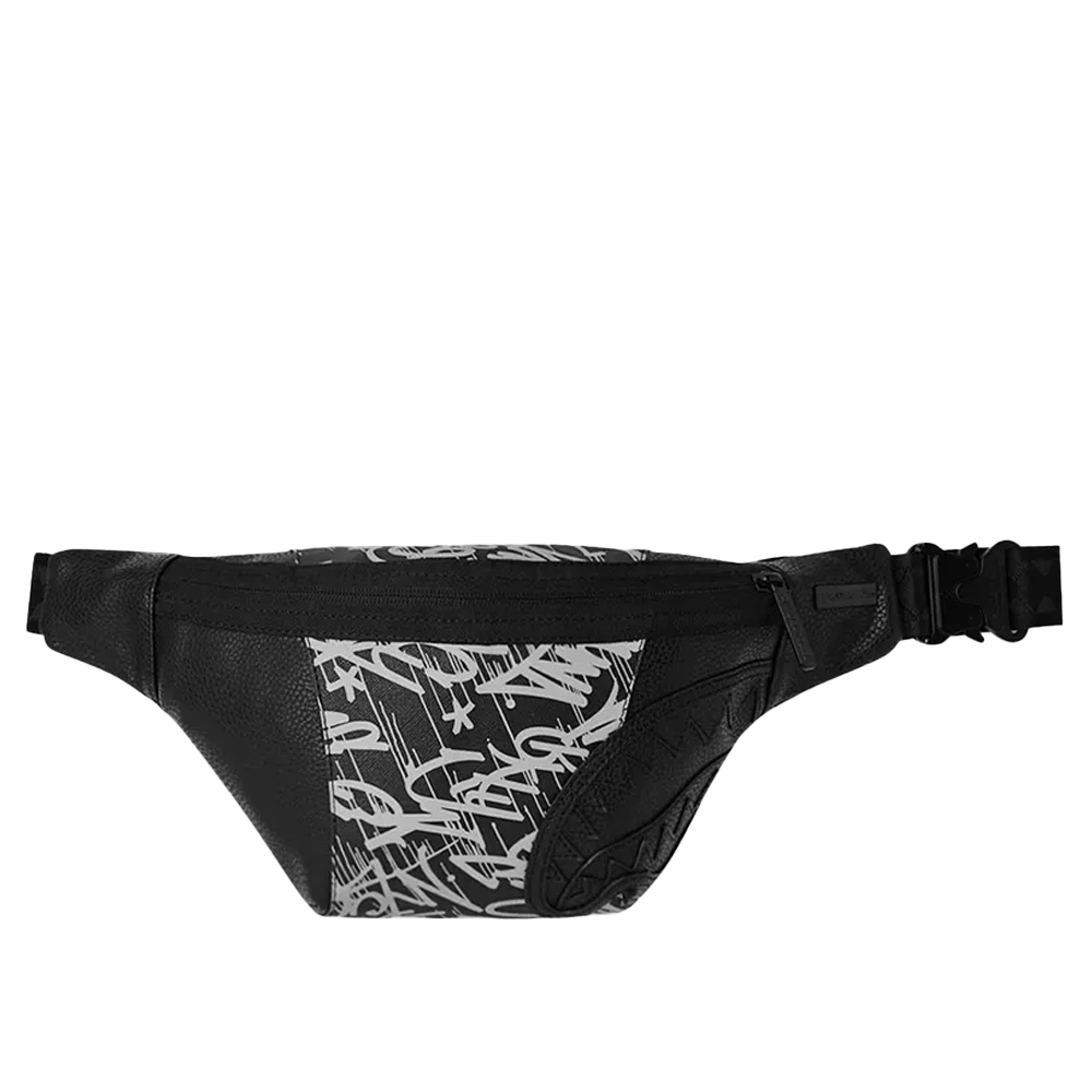 SPRAYGROUND Midnight Raceway Graffiti Savvy Crossbody Unisex Τσαντάκι Μέσης - Μαύρο