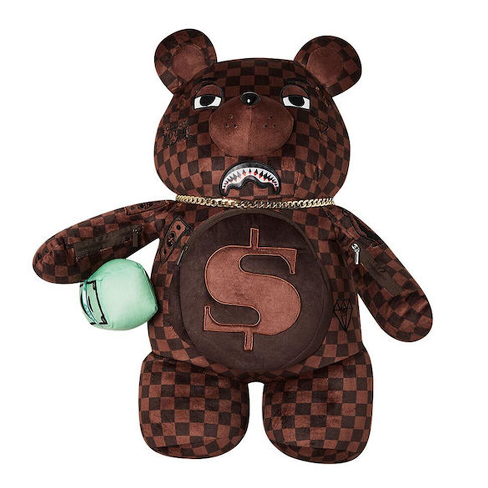 SPRAYGROUND Sharks In Paris Lenticular Chomp Bear Unisex Backpack - Καφέ