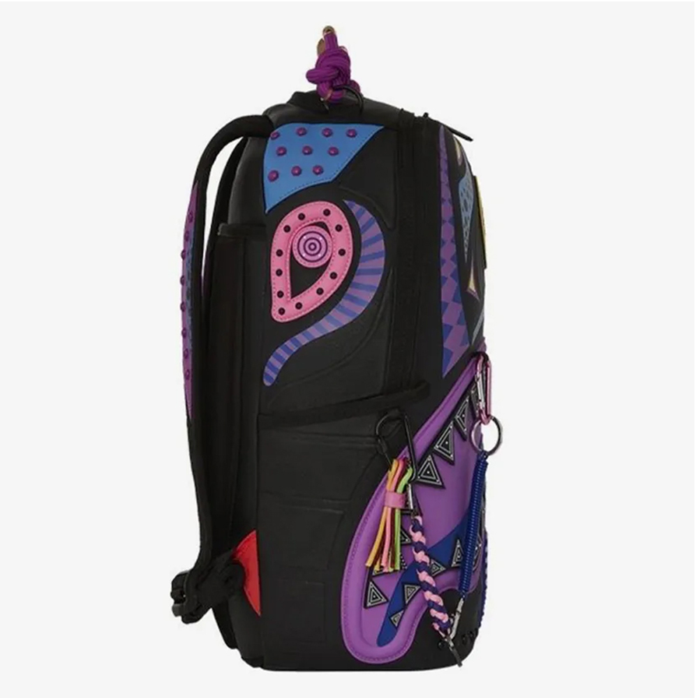 SPRAYGROUND Ai Wonderland Purple Unisex Backpack - 3