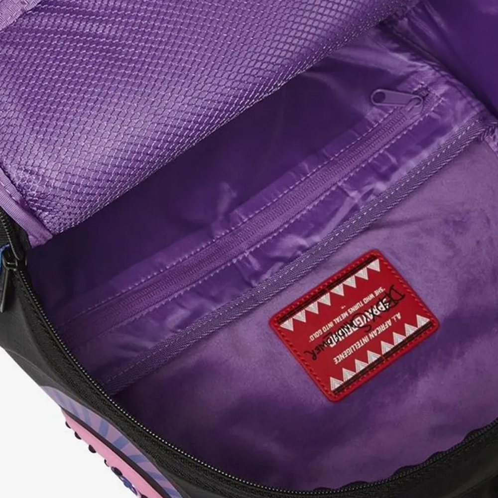 SPRAYGROUND Ai Wonderland Purple Unisex Backpack - 4