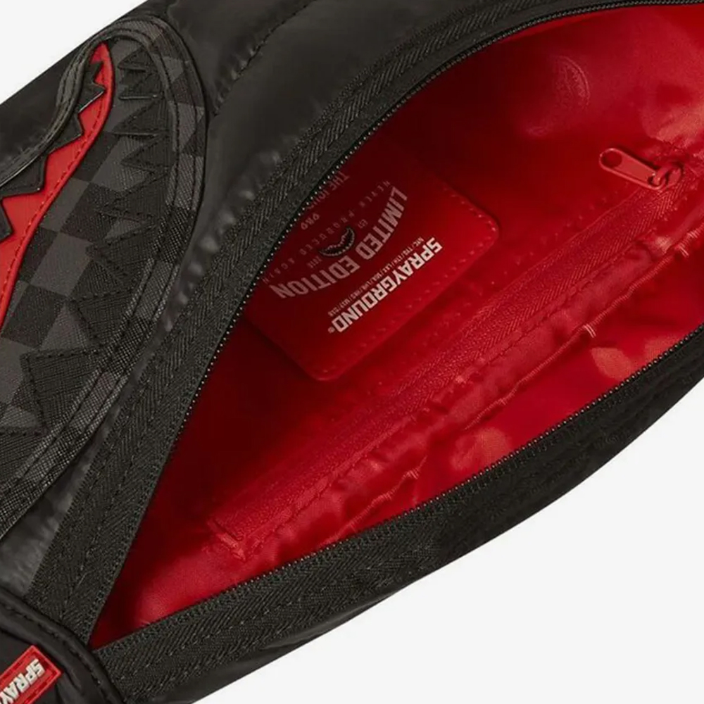 SPRAYGROUND Black Puffer Savvy Crossbody Unisex Τσαντάκι Μέσης - 3