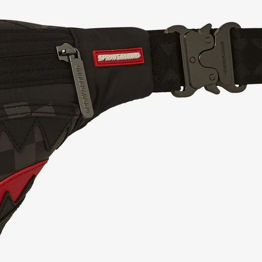 SPRAYGROUND Black Puffer Savvy Crossbody Unisex Τσαντάκι Μέσης - 4