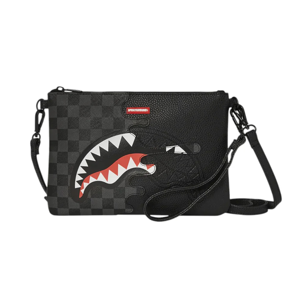 SPRAYGROUND Unfinished Shark Pouchette Unisex Τσαντάκι  - Μαύρο