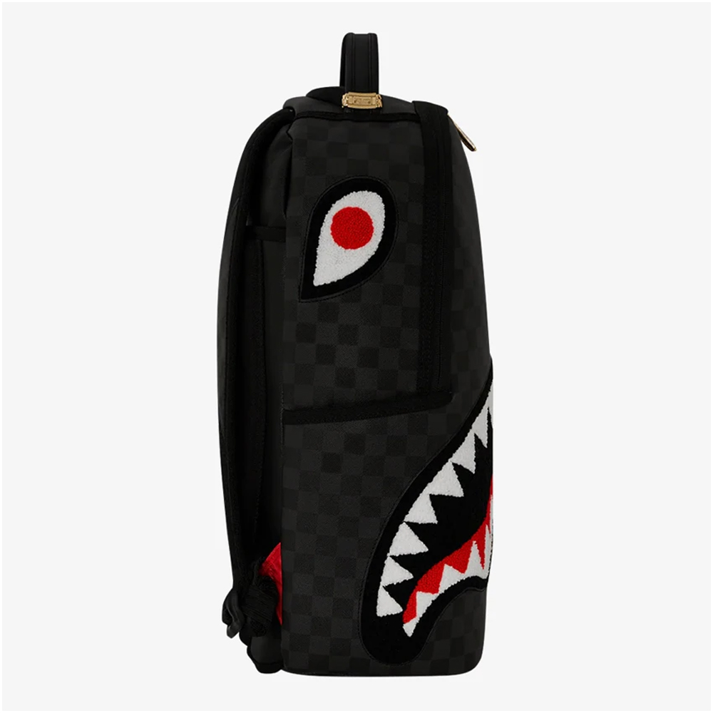 SPRAYGROUND Black Chenille Sip DLXSV Unisex Backpack - 3