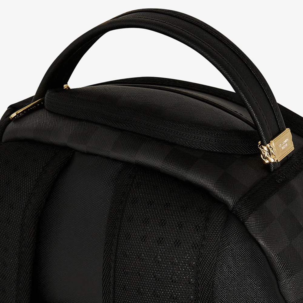 SPRAYGROUND Black Chenille Sip DLXSV Unisex Backpack - 4