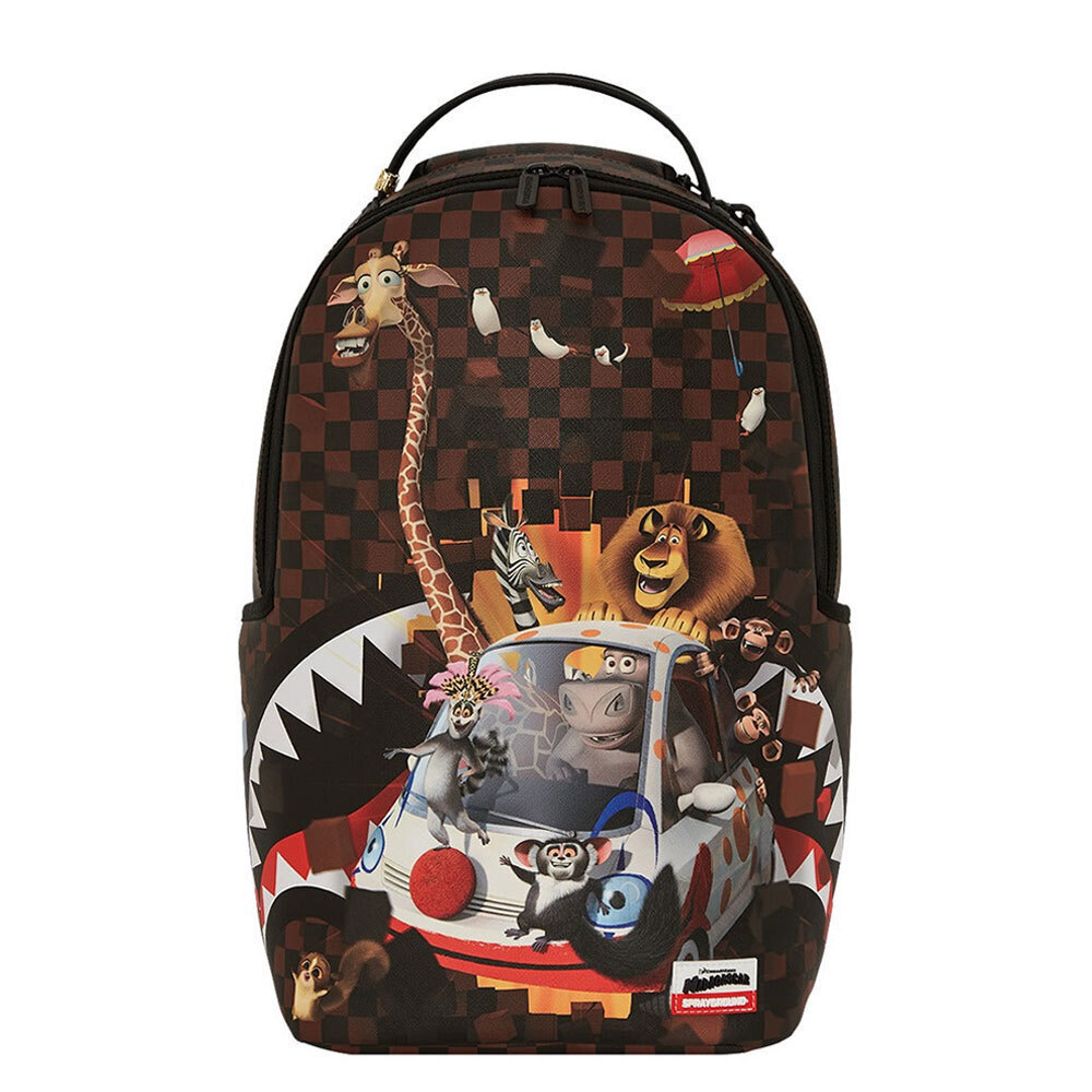SPRAYGROUND Madagascar Checker Smash DLXSV Unisex Backpack - Καφέ