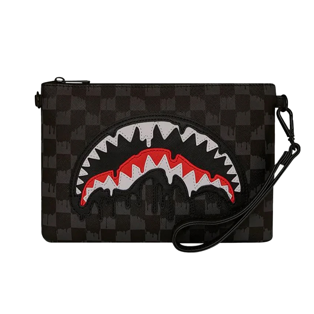 SPRAYGROUND Dripping Sharks In Paris Crossover Clutch Tσάντα Ώμου - Μαύρο
