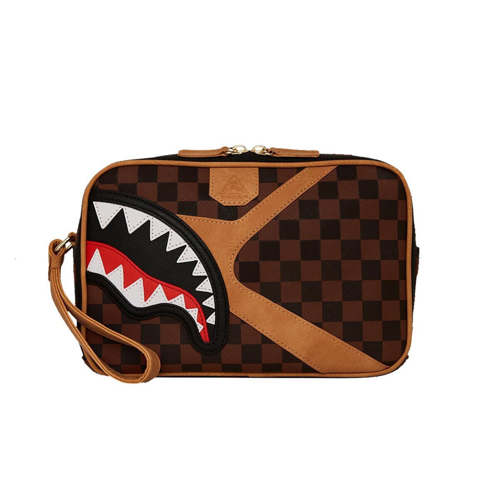 SPRAYGROUND Hennyville Toiletry Brick Unisex Νεσεσέρ - Καφέ