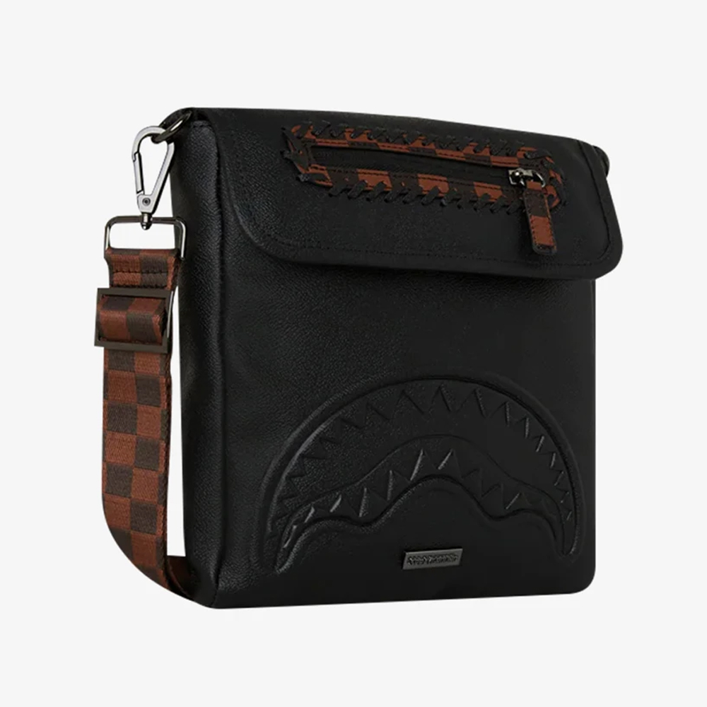 SPRAYGROUND Dose Of Check Deux Messenger Sling  Unisex Τσάντα Χιαστί - 4