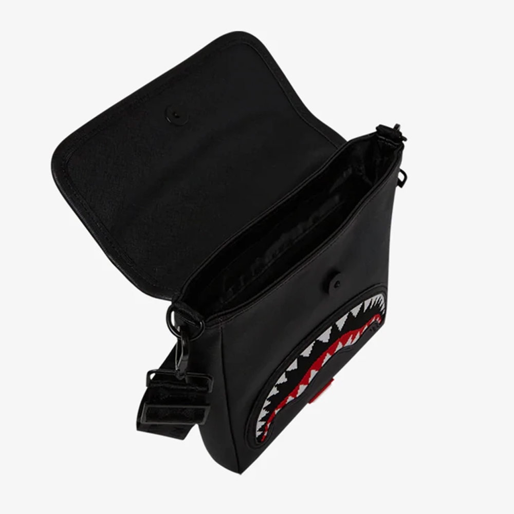 SPRAYGROUND Fly Knit Mouth Messenger Sling Unisex Τσάντα Χιαστί  - 3
