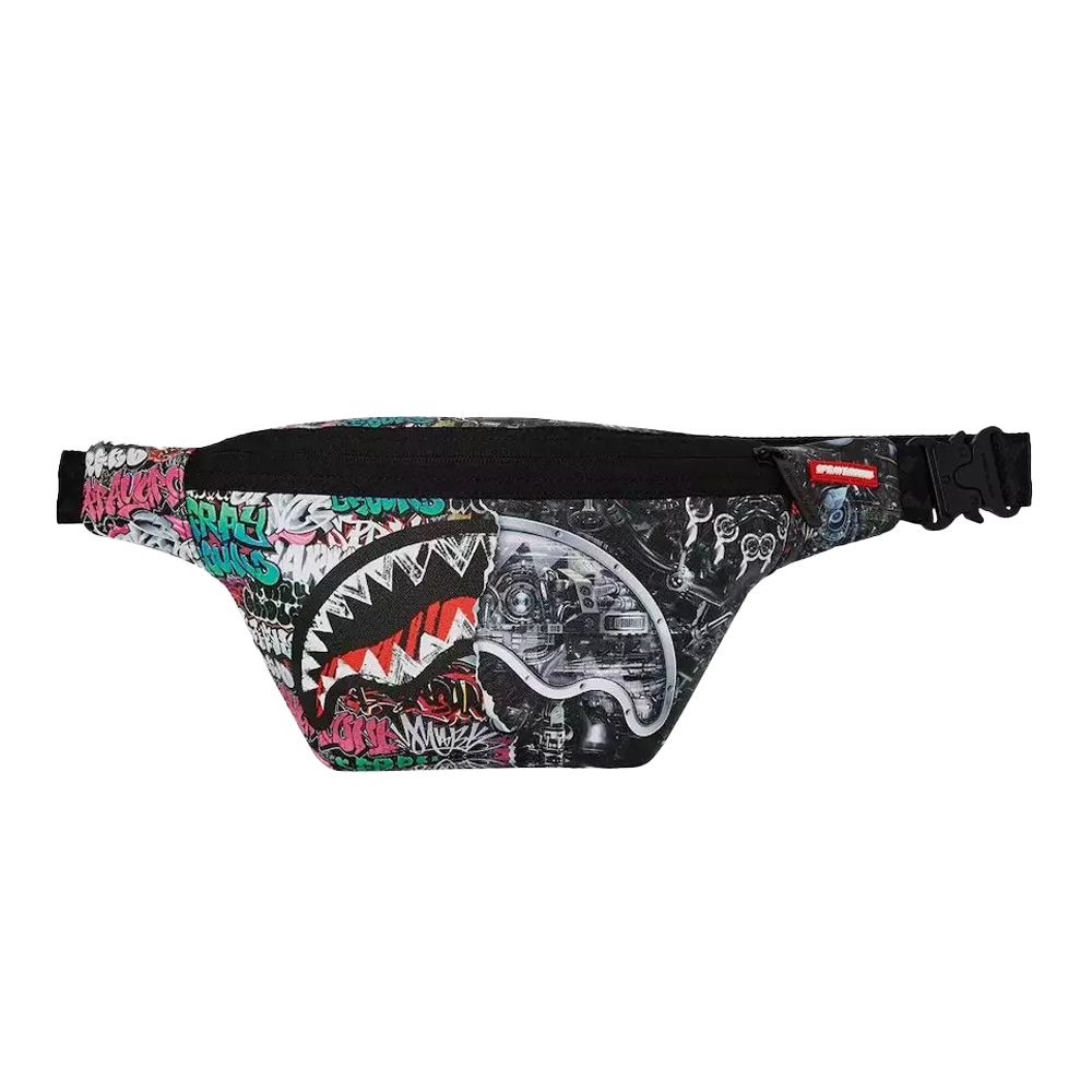 SPRAYGROUND Split Cybershark Savvy Crossbody Unisex Τσαντάκι Μέσης - Multi