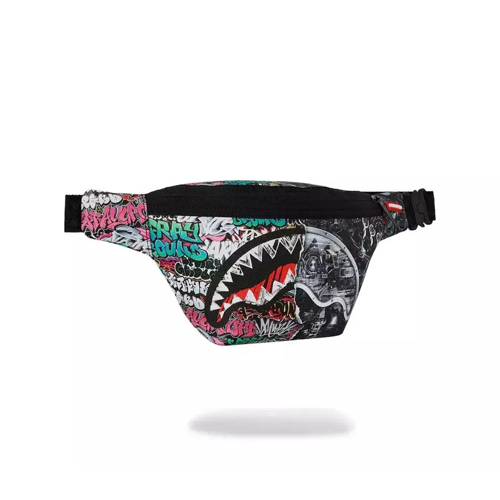 SPRAYGROUND Split Cybershark Savvy Crossbody Unisex Τσαντάκι Μέσης - 2