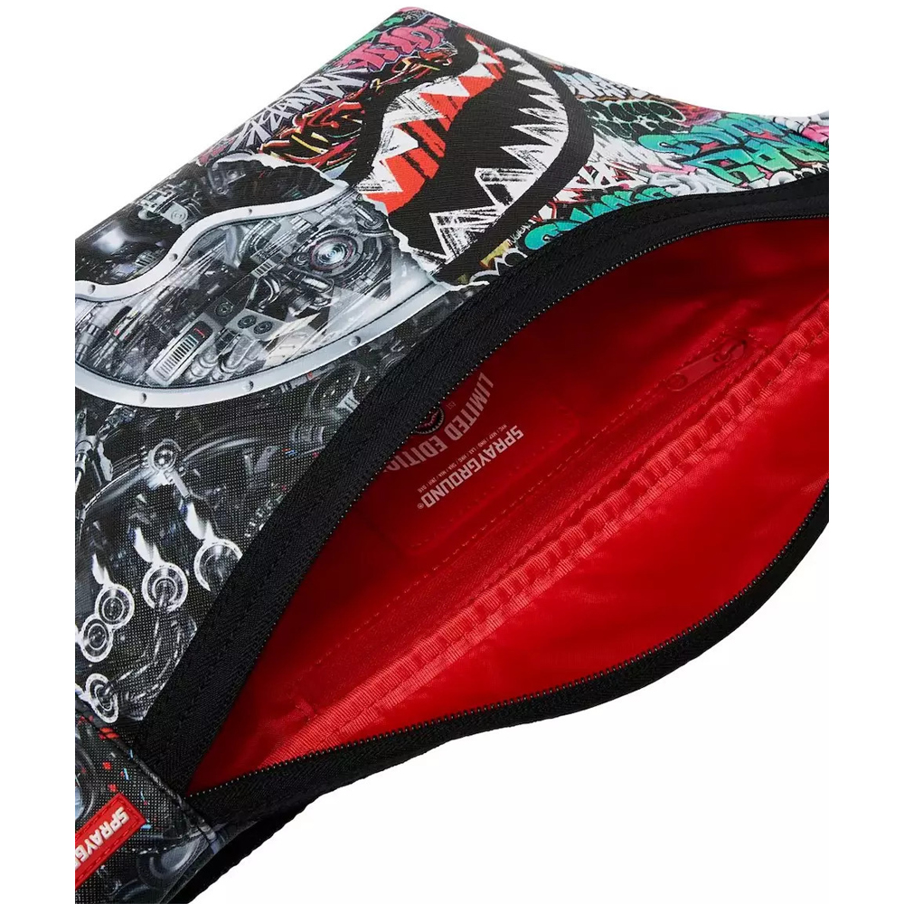 SPRAYGROUND Split Cybershark Savvy Crossbody Unisex Τσαντάκι Μέσης - 4