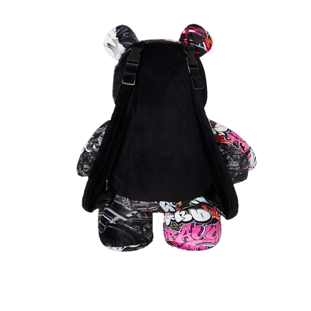 SPRAYGROUND Split Cybershark Moneybear Teddy Bear Unisex Backpack - 2