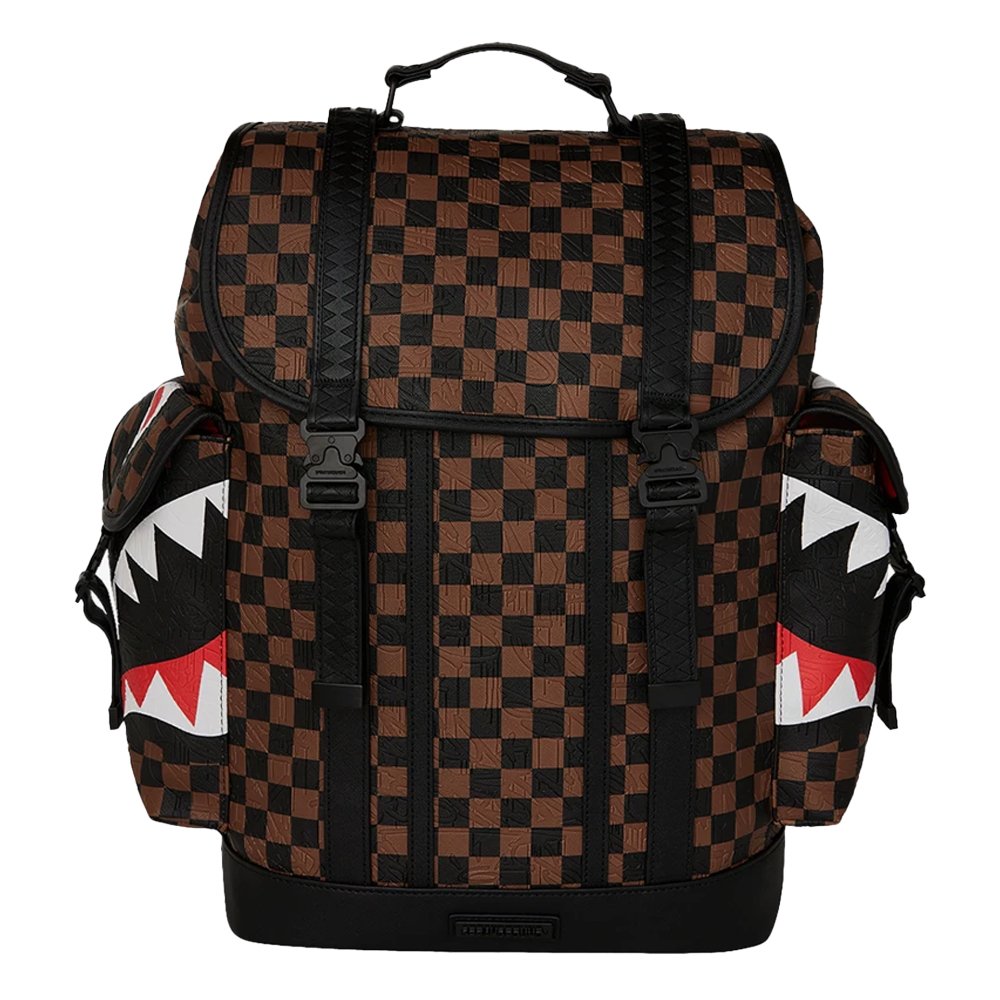 SPRAYGROUND Big City Emboss Monte Carlo Unisex Backpack - Καφέ