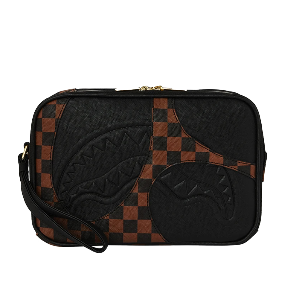 SPRAYGROUND Jetstream Brown Toiletry Bag Unisex Νεσεσέρ - Μαύρο