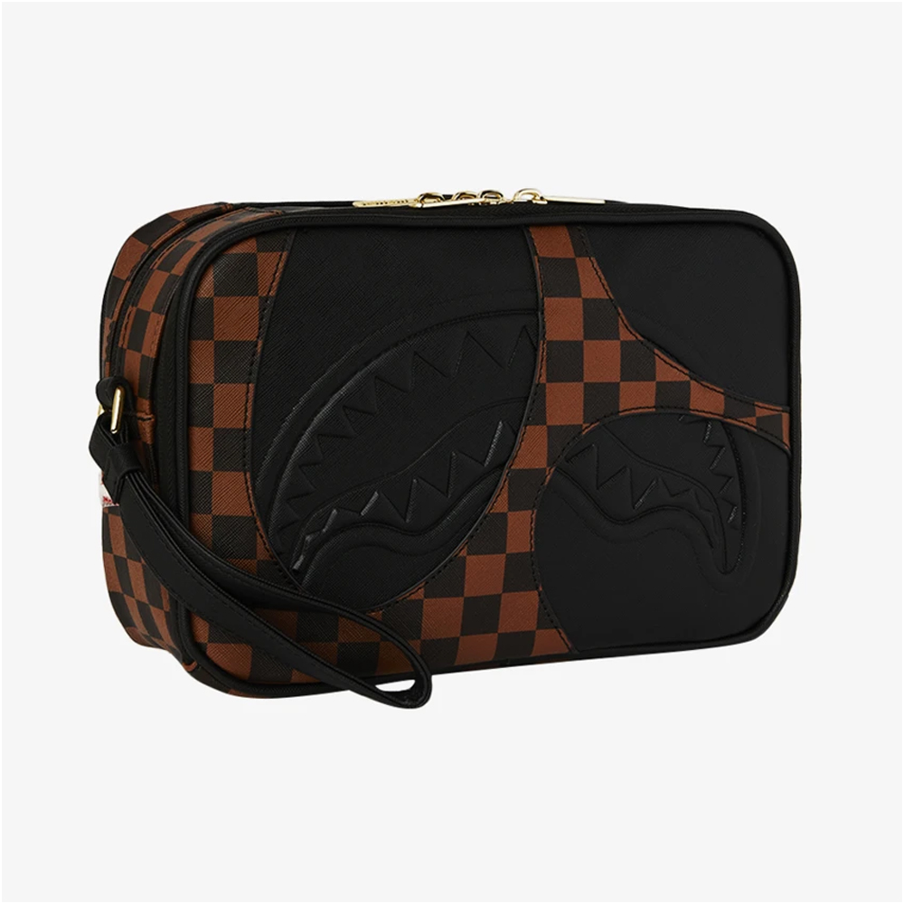SPRAYGROUND Jetstream Brown Toiletry Bag Unisex Νεσεσέρ - 3