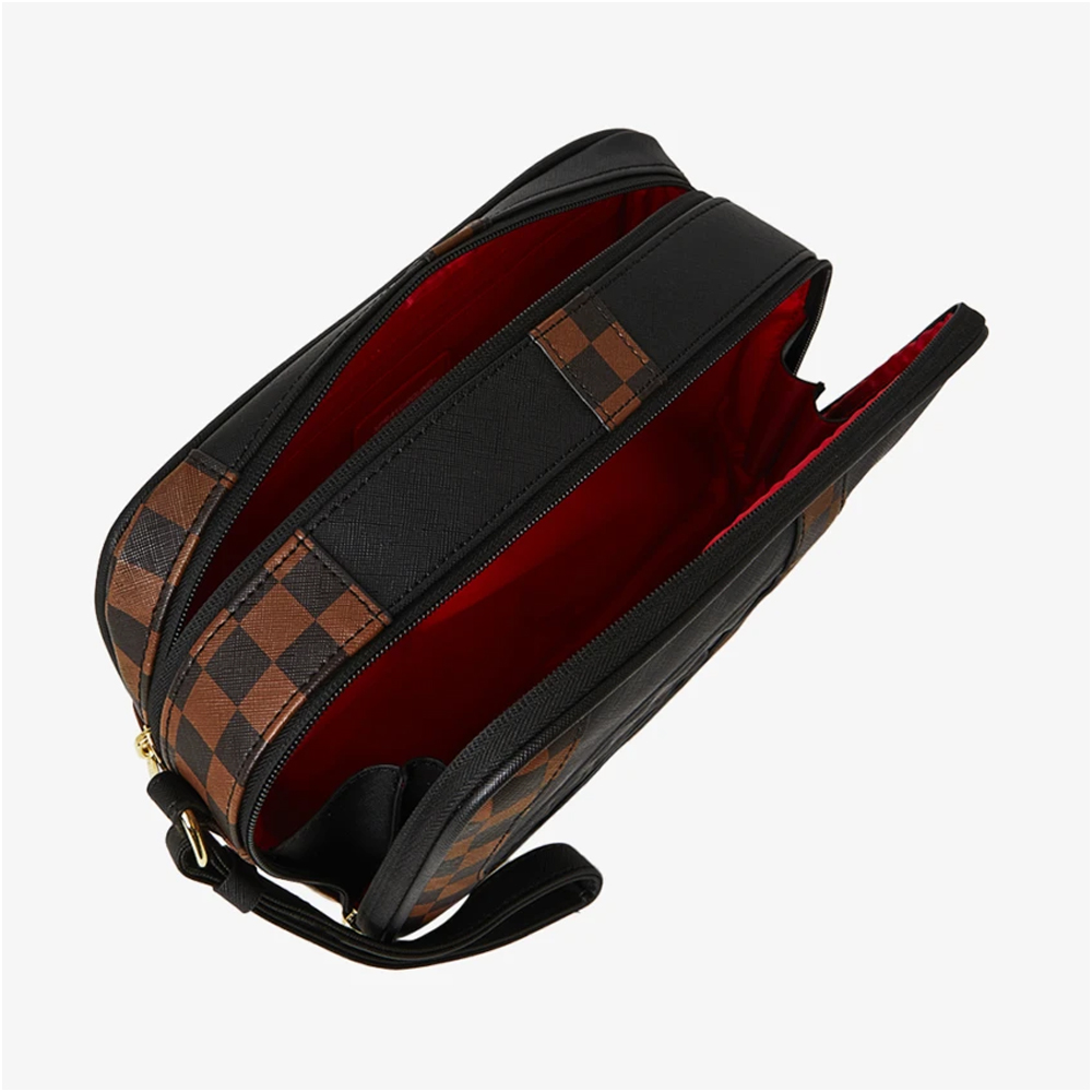 SPRAYGROUND Jetstream Brown Toiletry Bag Unisex Νεσεσέρ - 4