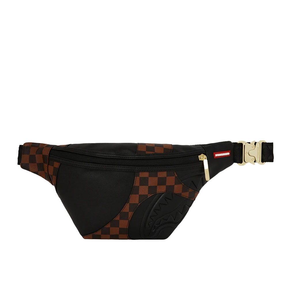 SPRAYGROUND Jetstream Brown Savvy Crossbody Unisex Τσαντάκι Μέσης - Μαύρο